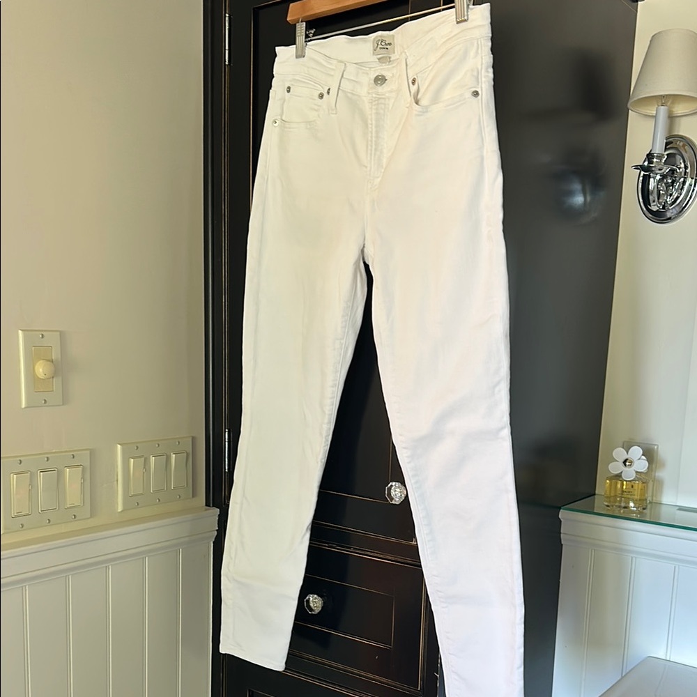 J. Crew Women's 9” Toothpick Leg Jeans in White